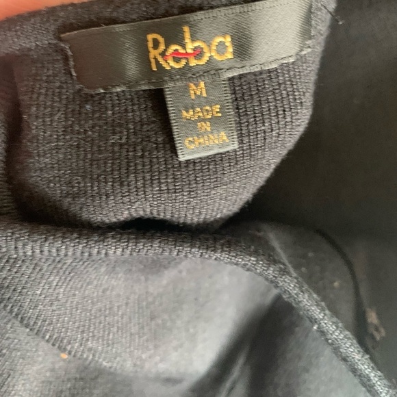 Reba silk blend beaded collar black semi formal halter top dark romantic Medium - Picture 7 of 10